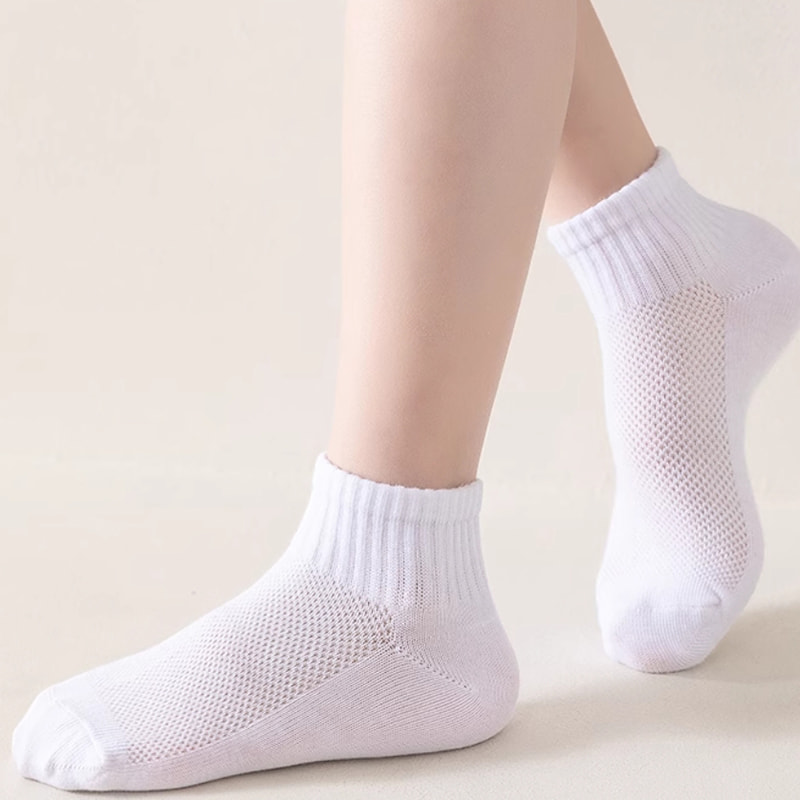 Children's Socks Summer Thin Cotton Mesh Girls' Boat Socks Boys' Short Socks Student